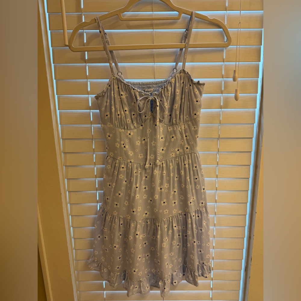 Hollister Light Blue Floral Mini Dress